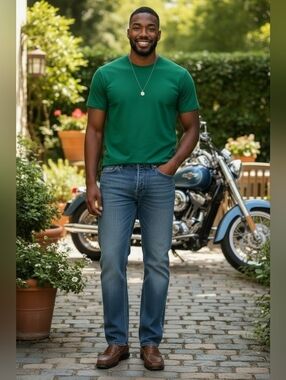 Harley-Davidson Classic Blue Mens Jeans Straight Relaxed Fit 35X30